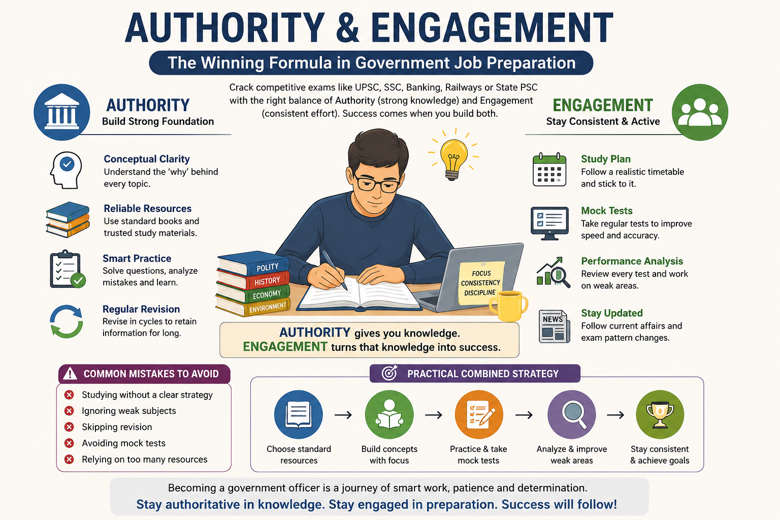 Authority & Engagement in Government Job Preparation: A Practical Strategy for Serious Aspirants