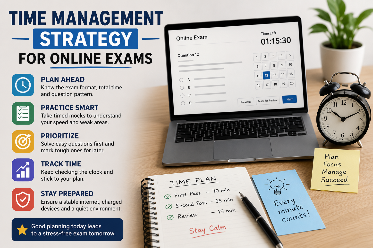 Time Management Strategy for Online Exams | Exam Time Planning Guide