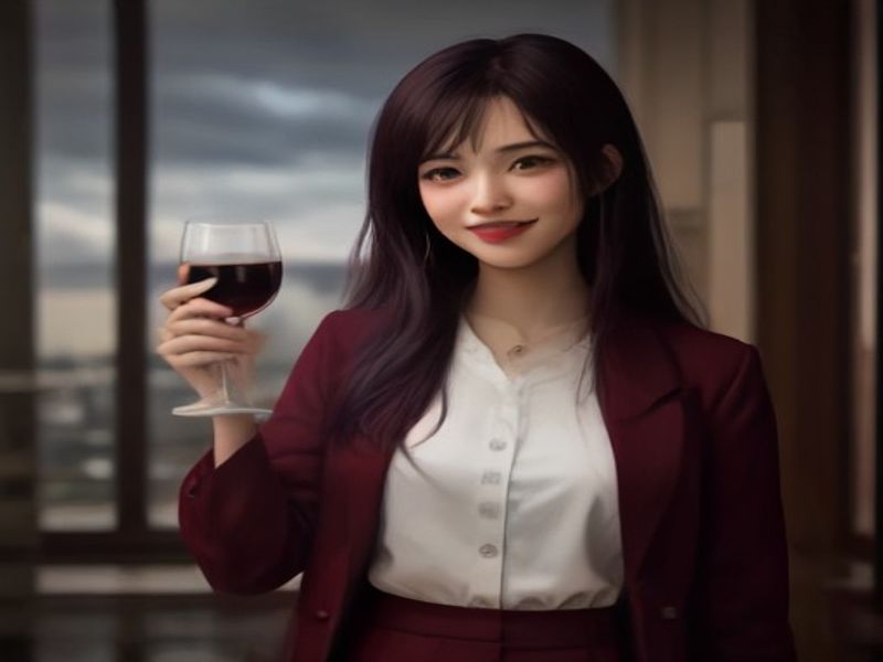 Sanguine visual scene